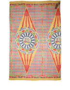 Multicolor Silk Carretto Print Stole Scarf
