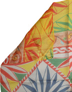 Multicolor Geometric Square Foulard Scarf