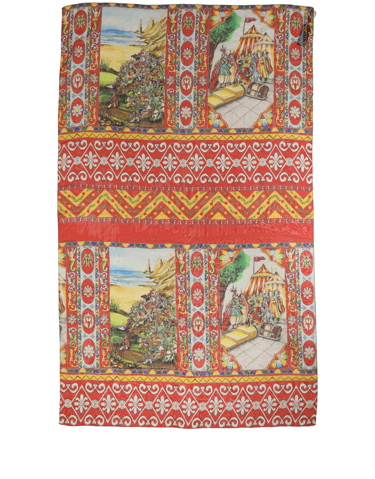 Multicolor Silk Printed Shawl Stole Scarf