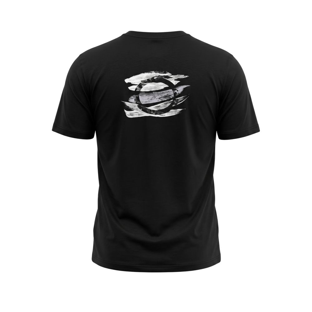 Black Cotton Men T-Shirt