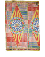 Multicolor Silk Carretto Print Stole Scarf