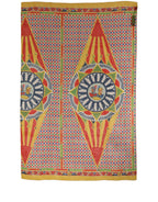 Multicolor Silk Carretto Print Stole Scarf
