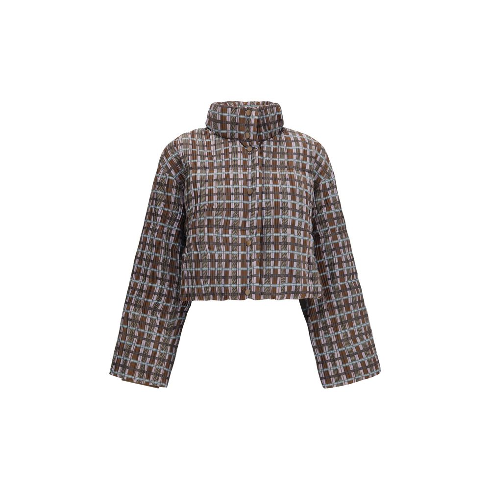 Brown Goose Down Full-Length Jacket