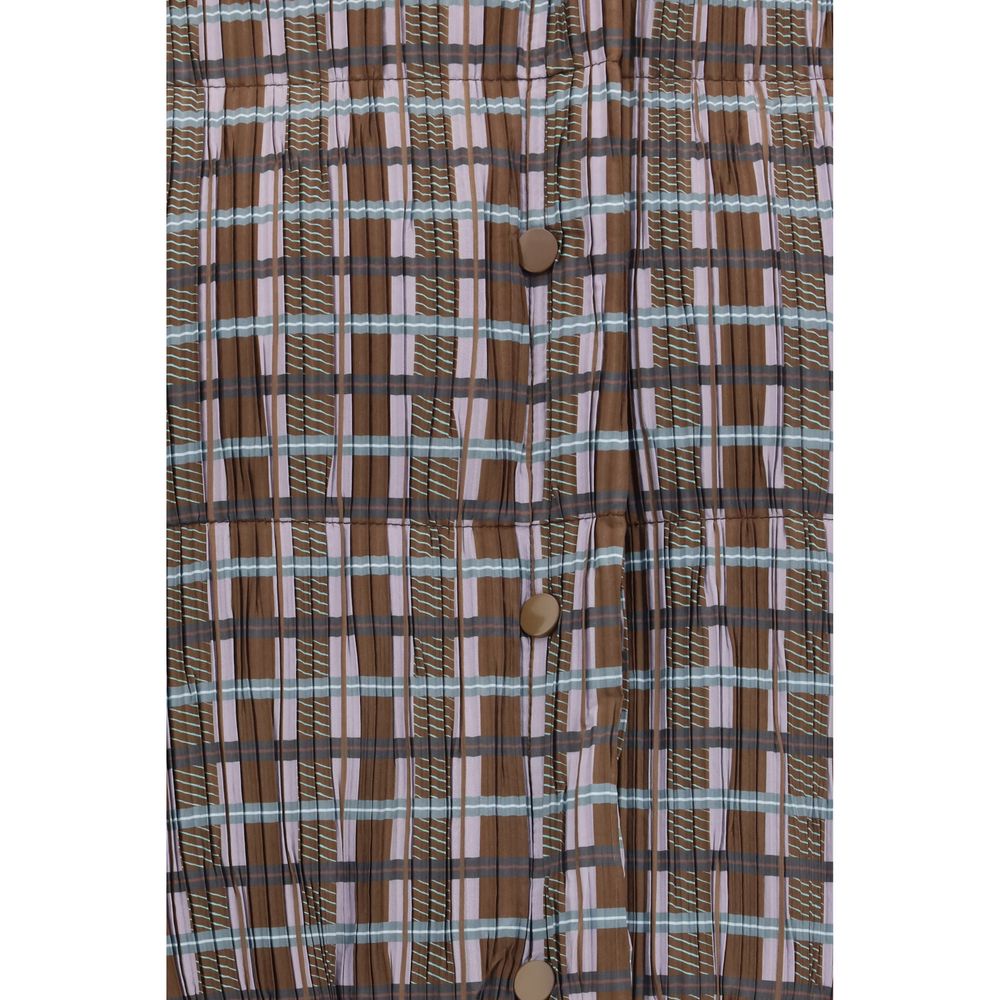 Brown Goose Down Full-Length Jacket