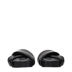 Black Leather Slippers