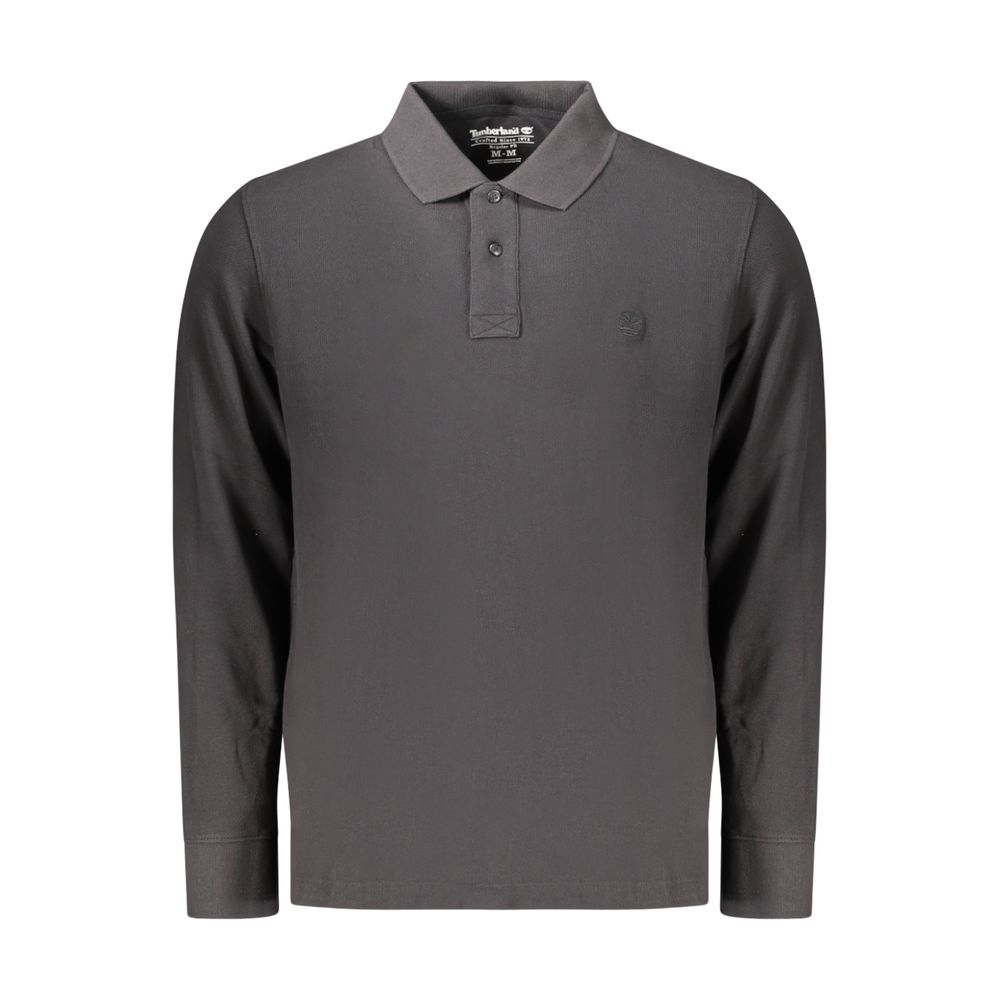 Black Cotton Polo Shirt