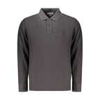 Black Cotton Polo Shirt