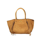 Brown Polyester Handbag