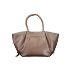 Brown Polyurethane Women's Bag