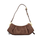 Marrone Polyester Women's Bag With Adjustable Shoulder Handle