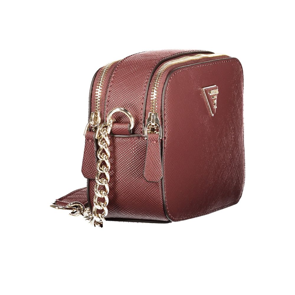 Brown Polyurethane Women's Bag