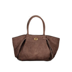 Brown Polyester Handbag