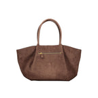 Brown Polyester Handbag