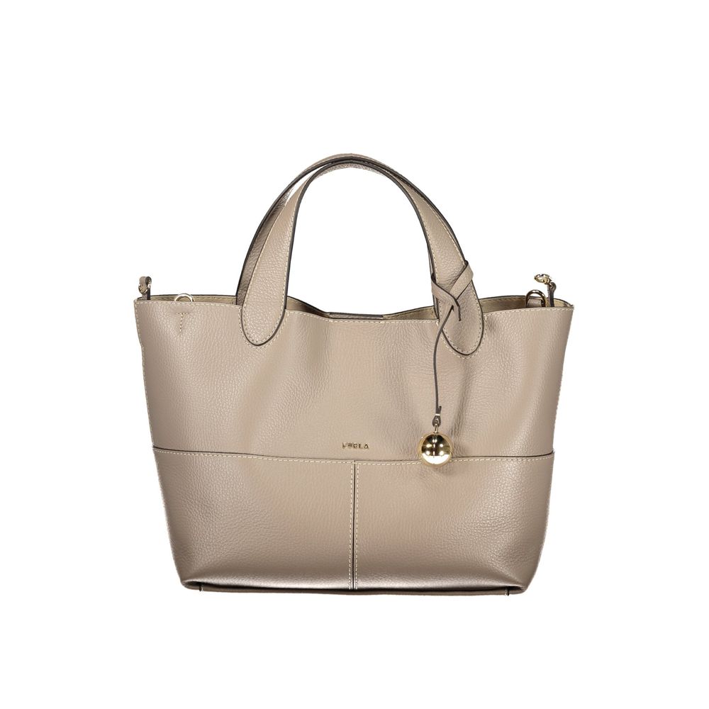 Gray Leather Women's Bag