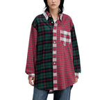 Red Cotton Longsleeve Shirt