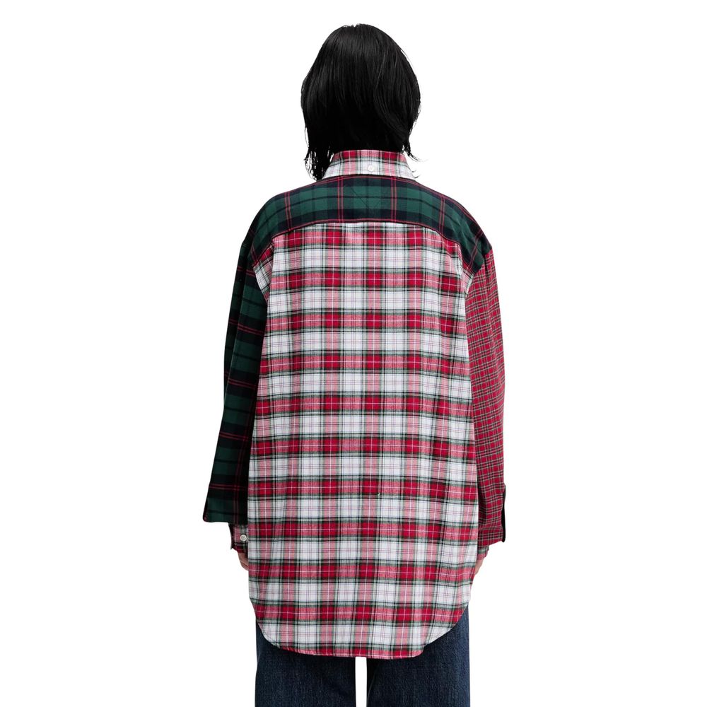 Red Cotton Longsleeve Shirt