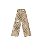 Beige Silk Scarf