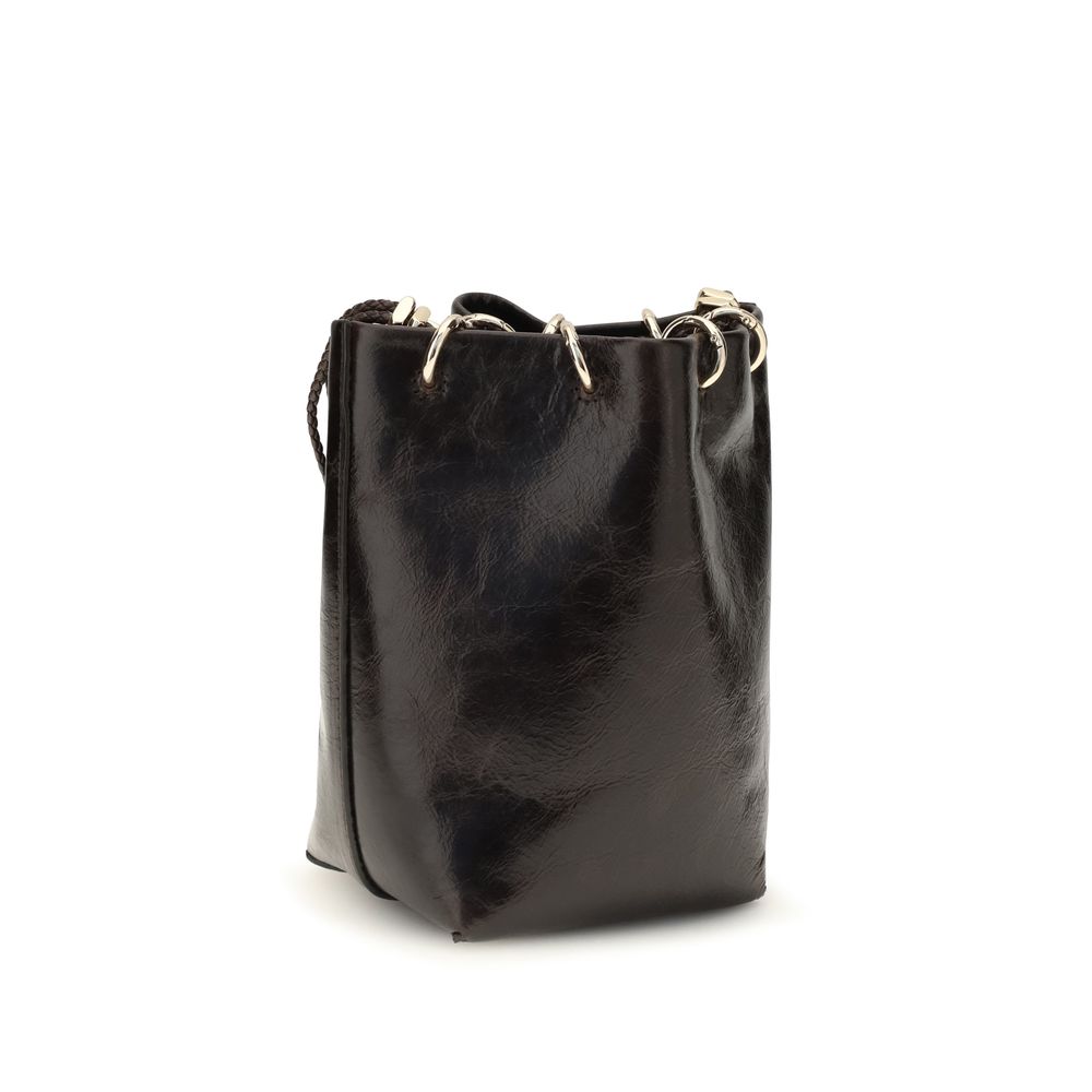 Black Calf Leather Bos Taurus Backet Bag