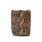 Brown Calf Leather Bos Taurus Backet Bag