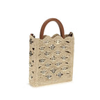 Beige Raffia Shoulder Bag