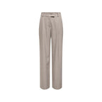 Beige Polyester Dress Pants