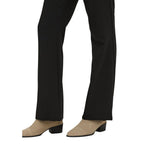 Black Recycled Polyester Flared Pants