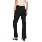 Black Recycled Polyester Flared Pants