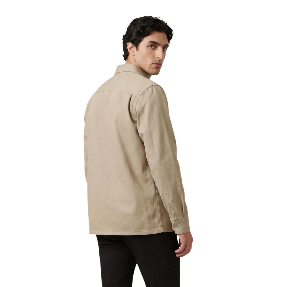 Beige Denim Shirt