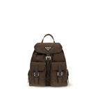 Brown Nylon Backpack