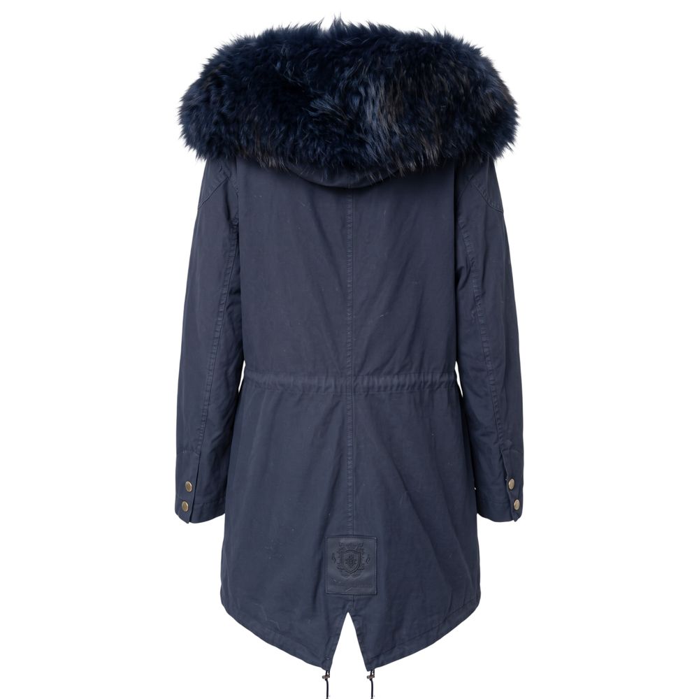 Blue Cotton Women's Jacket
