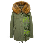 Green Cotton Women's Jacket