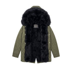 Green Cotton Women's Jacket