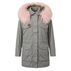 Pink Cotton Women's Jacket