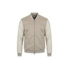 Beige Polyester Bomber