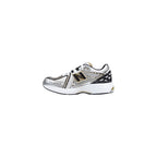 Silver Synthetic Athletic Sneakers