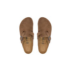 Brown Suede Leather Clogs