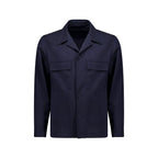 Navy Blue Virgin Wool Jacket