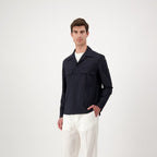 Navy Blue Virgin Wool Jacket