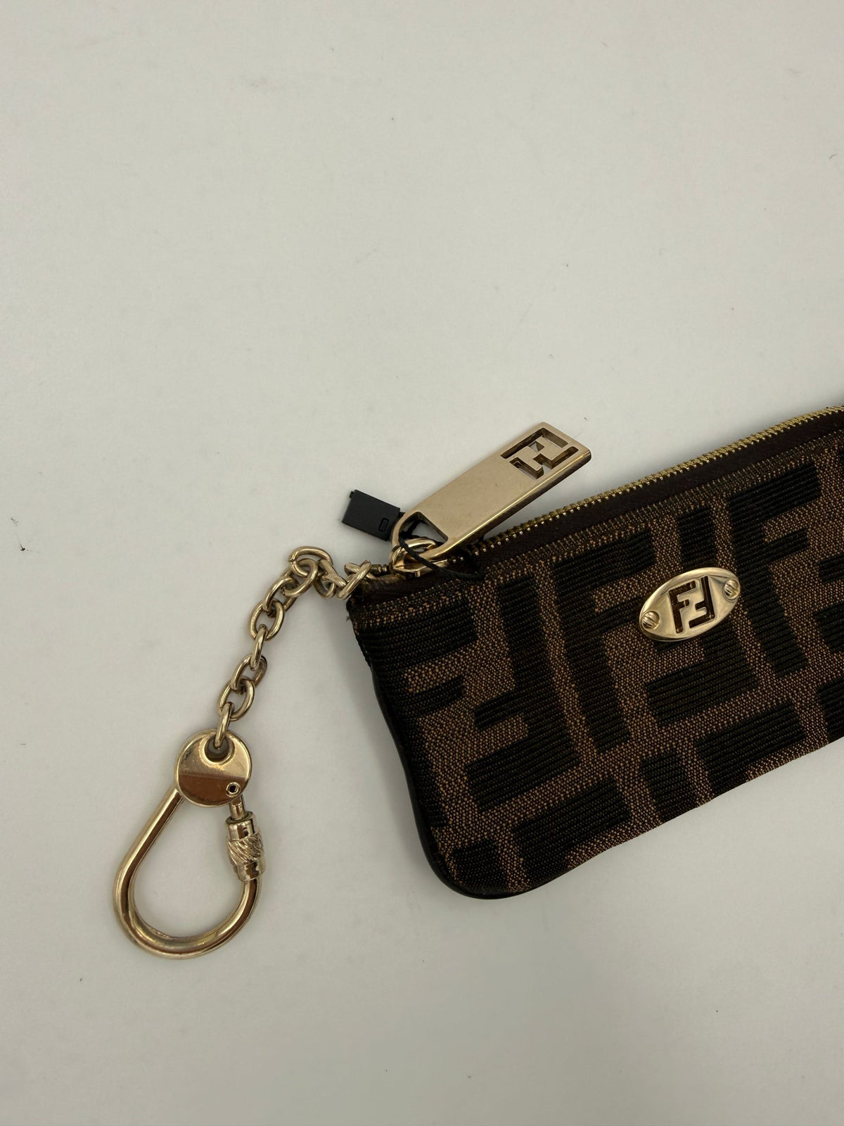 FENDI FF Coin Purse/Card Holder with Chain