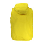 Yellow Polyester Men Jacket