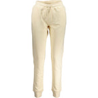 Beige Cotton Women Sweatpant