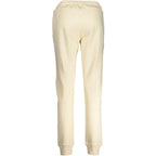 Beige Cotton Women Sweatpant