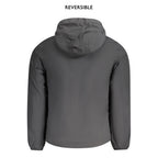 Black Nylon Men's Reversible Jacket