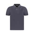 Blue Cotton Men's Polo