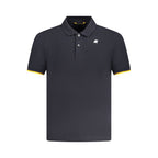Blue Cotton Men Polo