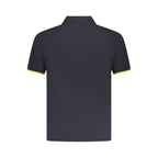 Blue Cotton Men Polo