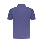 Blue Cotton Men's Polo Shirt