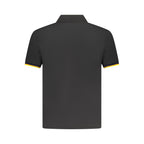 Black Cotton Men's Polo