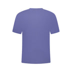 Blue Cotton Men T-Shirt
