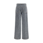 Gray Cotton Jeans Denim